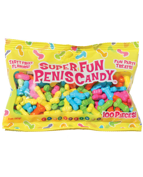 Candy Prints Super Fun Penis Candy - 100 pcs Per 3 oz Bag