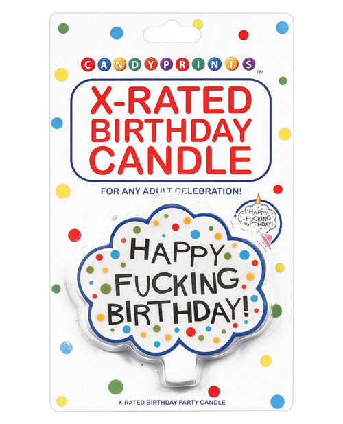 Candy Prints Happy Fucking Birthday Candle