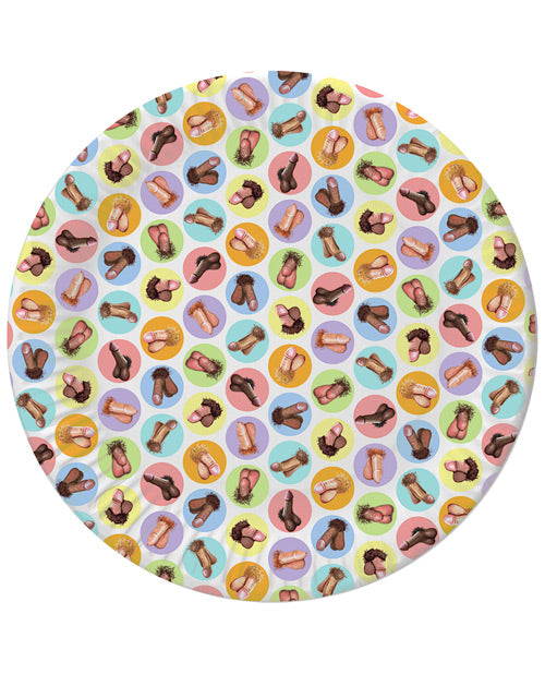 Candy Prints Mini-Penis Plates - Pack of 8