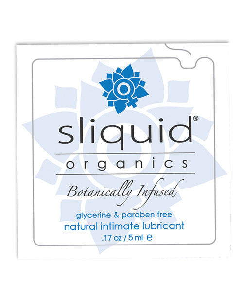 Sliquid Sliquid Organics Natural Intimate Lubricant - .17 oz Pillow