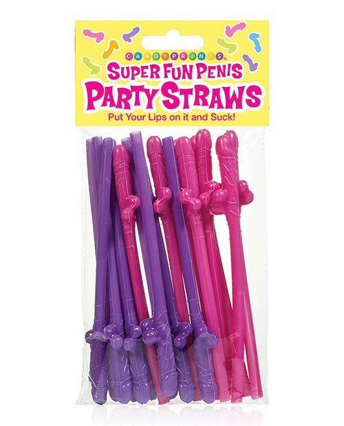 Candy Prints Super Fun Penis Party Straws