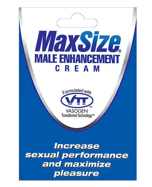 Max Size Max Size Male Enhancement Cream - Individual Foil Packet