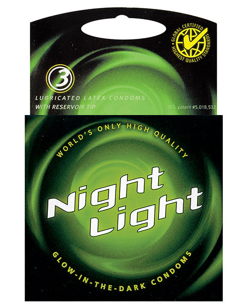 Night Light Night Light Glow in the Dark Condoms - Box of 3