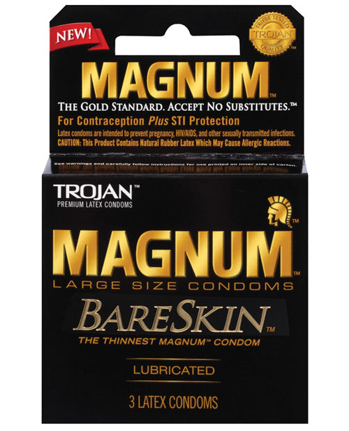 Trojan Trojan Magnum Bareskin Condoms - Pack of 3