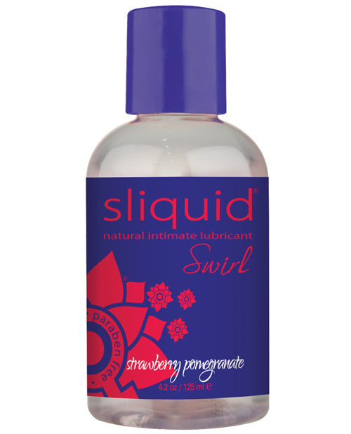 Sliquid Sliquid Naturals Swirl Lubricant - 4.2 oz Strawberry Pomegranate
