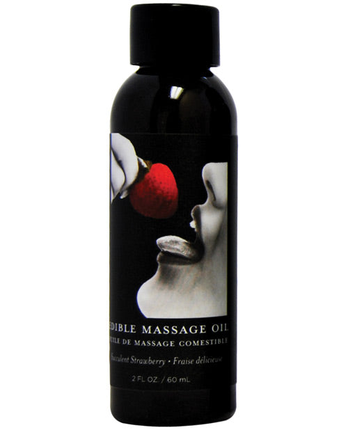 Earthly Body Earthly Body Edible Massage Oil - 2 oz Strawberry