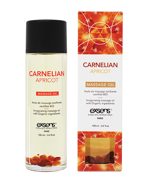 Exsens EXSENS of Paris Organic Massage Oil w/Stones - Carnelian Apricot