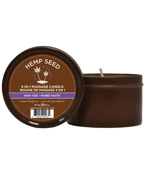 Earthly Body Earthly Body Suntouched Hemp Candle - 6 oz Round Tin High Tide