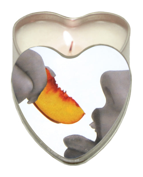Earthly Body Earthly Body Suntouched Hemp Edible Candle - 4.7 oz Heart Tin Peach