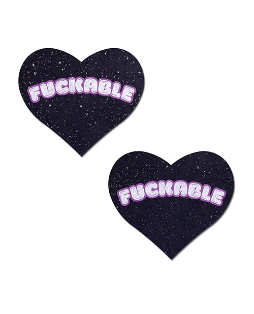 Pastease Pastease F*CKABLE Heart - Black/Pink O/S