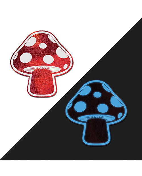 Pastease Pastease Premium Shiny Glow in the Dark Shroom - Red/White O/S
