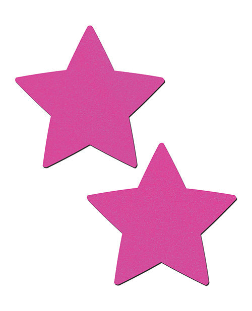 Pastease Pastease Basic Star Black Light Reactive - Neon Pink O/S