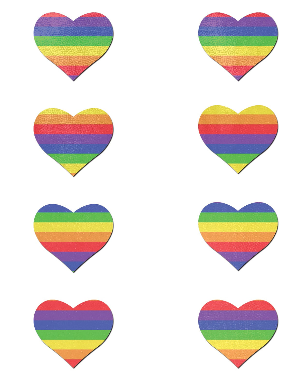 Pastease Pastease Mini Rainbow Heart - Pack of 8 O/S