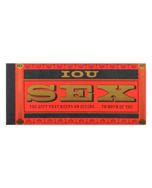 Hachette Book Group I.O.U Sex Checks Coupon Book