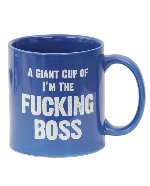 Island Dogs Attitude Mug A Giant Cup of I'm the Fucking Boss - 22 oz