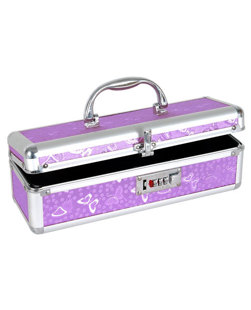 No Brand Lockable Vibrator Case - Purple