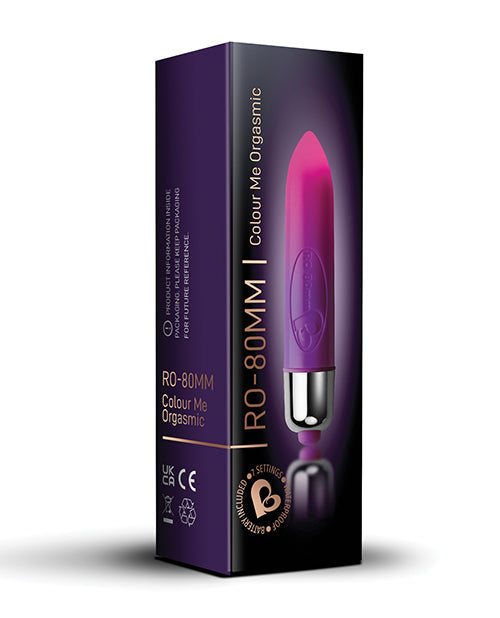 Rocks Off Rocks Off Color Me Orgasmic Colored RO-80 mm Bullet - 7 Speed Color Changing
