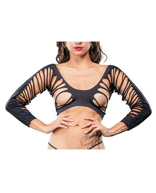 Beverly Hills Naughty Girl Beverly Hills Naughty Girl Crotchless Side Straps Leggings Black O/S