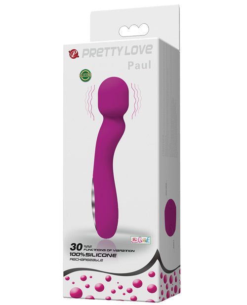Pretty Love Pretty Love Paul USB Rechargeable Wand - Fuchsia
