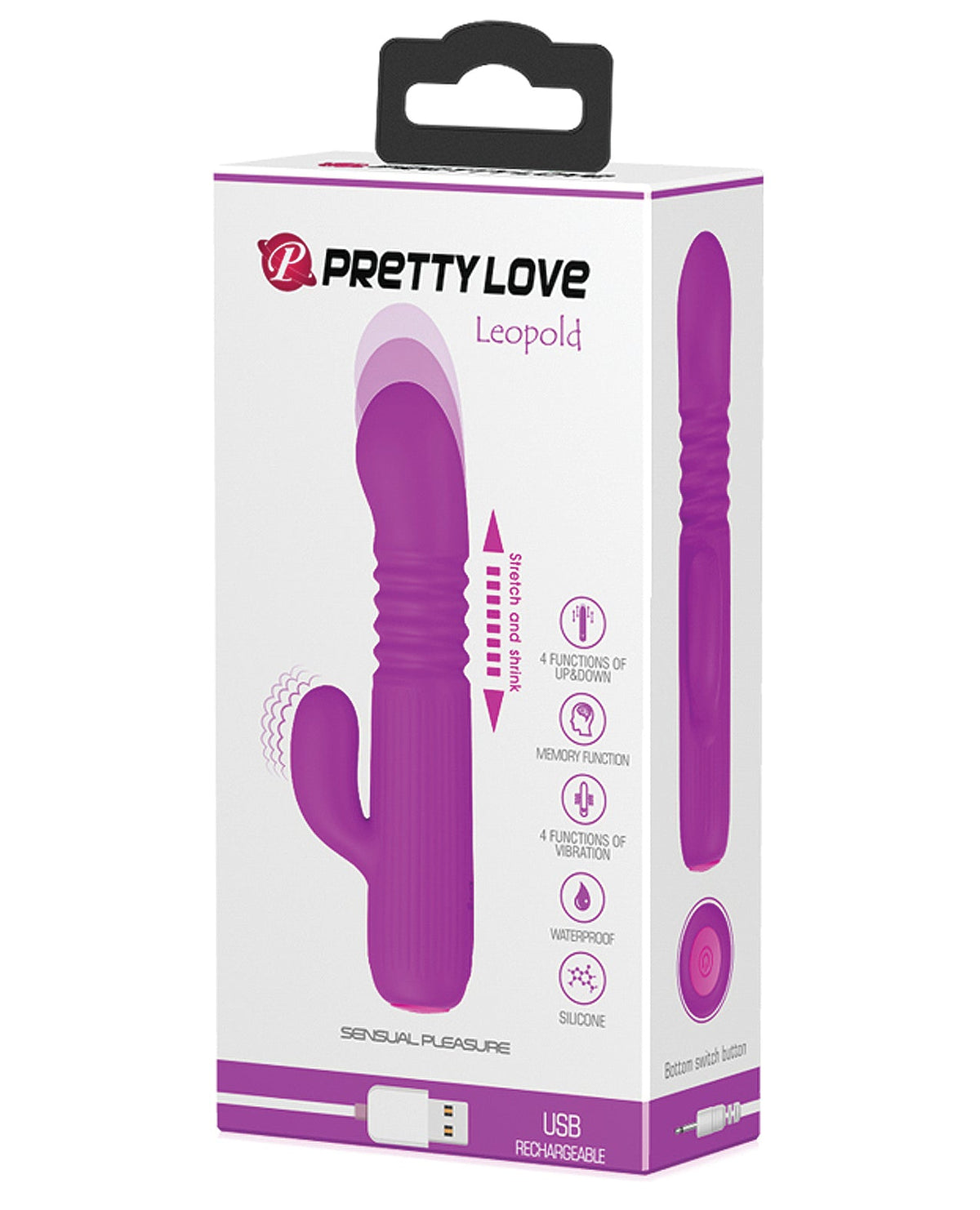 Pretty Love Pretty Love Leopold Mini Thruster Vibe - Fuchsia