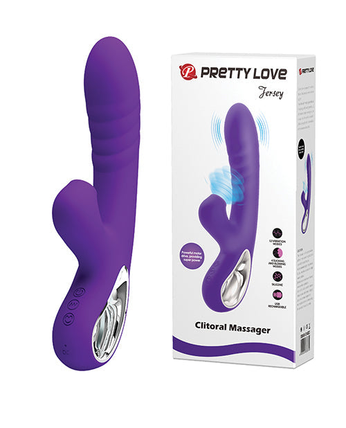 Pretty Love Pretty Love Jersey Sucking & Vibrating Rabbit - Purple