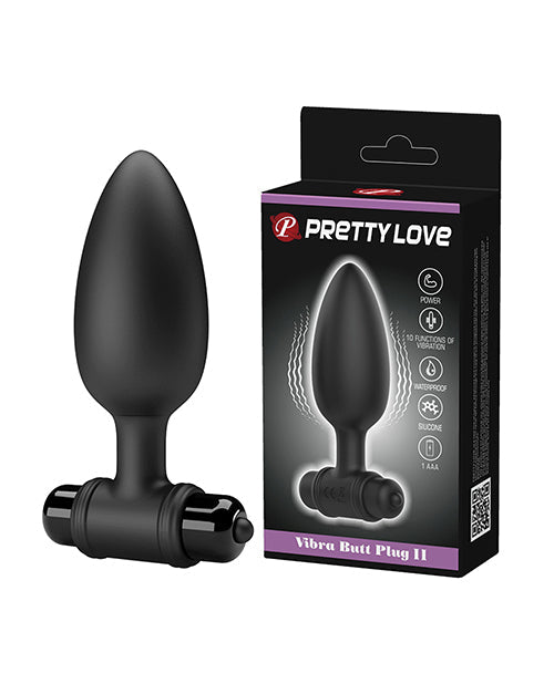 Pretty Love Pretty Love Vibrating Butt Plug II - Black