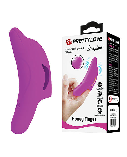 Pretty Love Pretty Love Delphini Dolphin Honey Finger Vibe - Fuchsia
