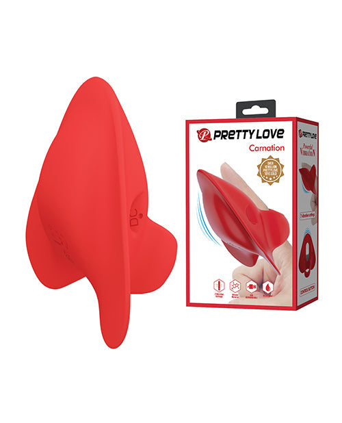 Pretty Love Pretty Love Carnation Manta Ray Finger Vibe - Red