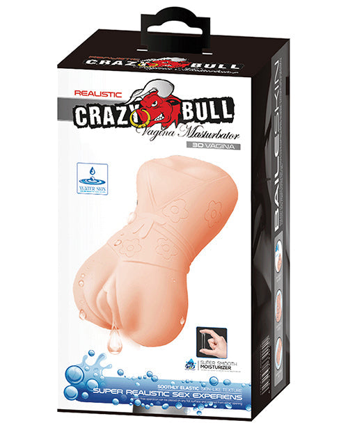 Crazy Bull Crazy Bull No Lube Vagina Masturbator Sleeve - Ivory