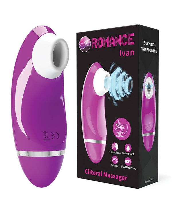 Pretty Love Pretty Love Romance Ivan Sucking Clitoral Massager - Fuchsia