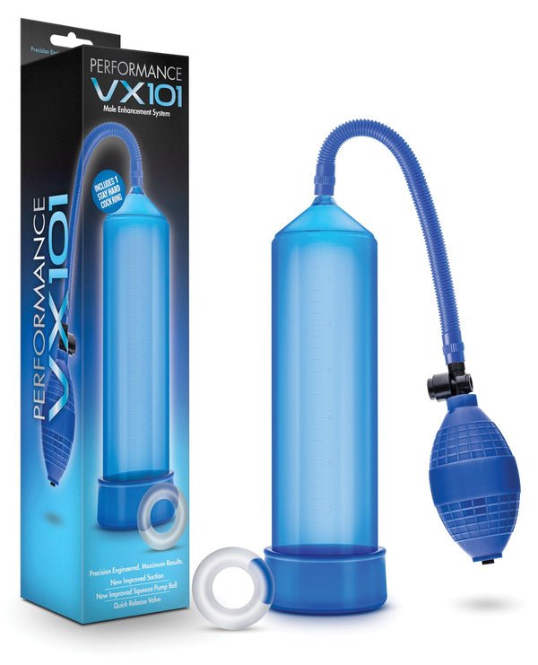 Blush Novelties Blush Performance VX101 Male Enhancement Pump - Blue