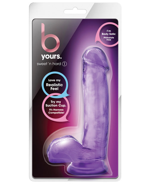 B Yours Blush B Yours Sweet n Hard 1 w/Suction Cup - Purple