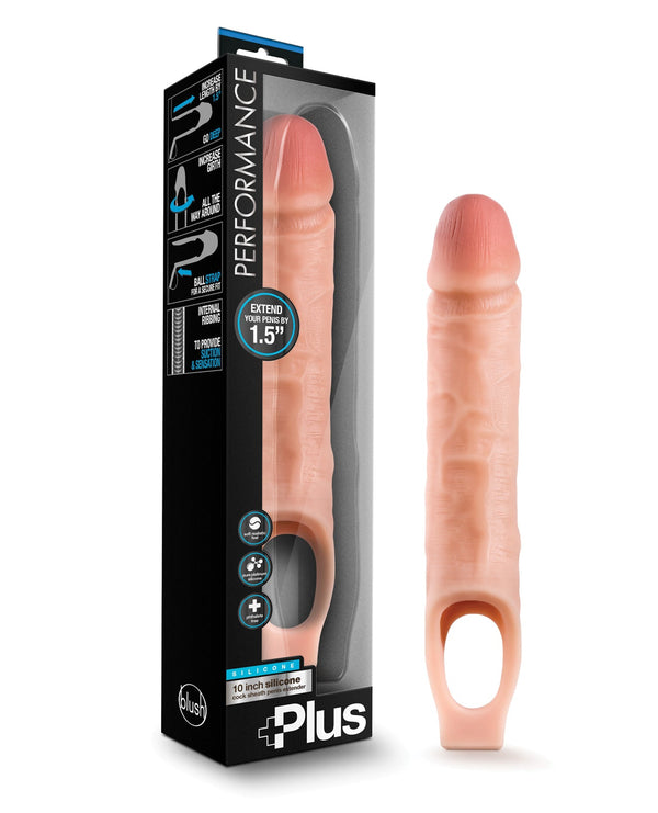 Performance Plus Blush Performance Plus 10" Silicone Cock Sheath Penis Extender - Flesh