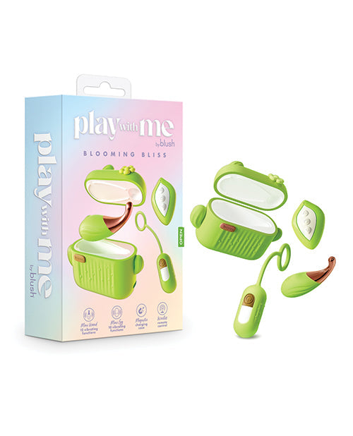 Play With Me Blush Play With Me Blooming Bliss Remote Controlled Vibrating Kit - Green