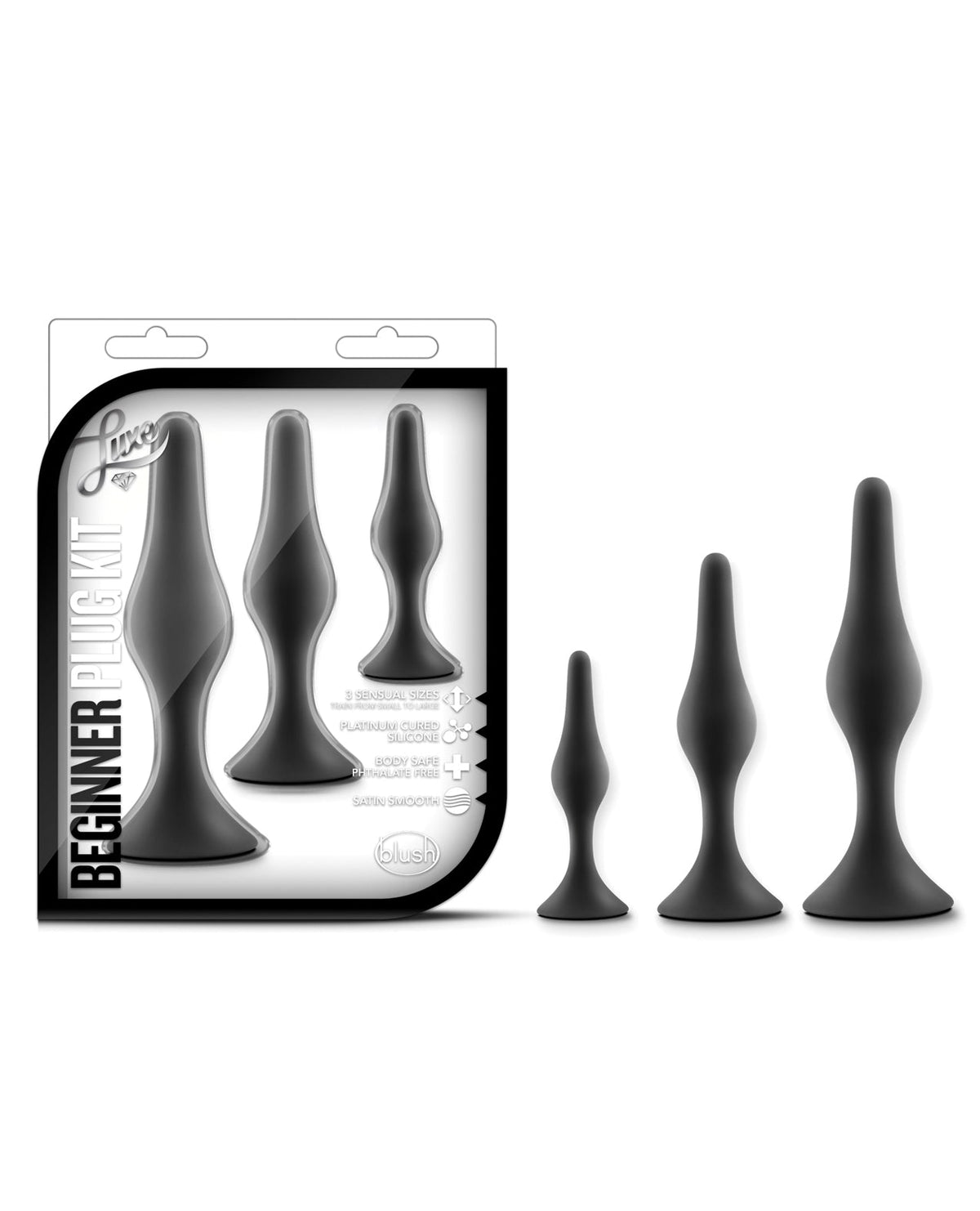 Luxe Blush Luxe Beginner Plug Kit - Black