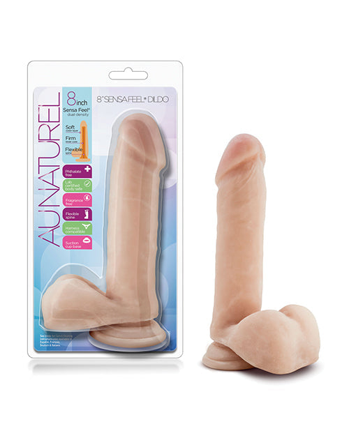 Au Naturel Blush Au Naturel 8" Sensa Feel Dildo - Beige