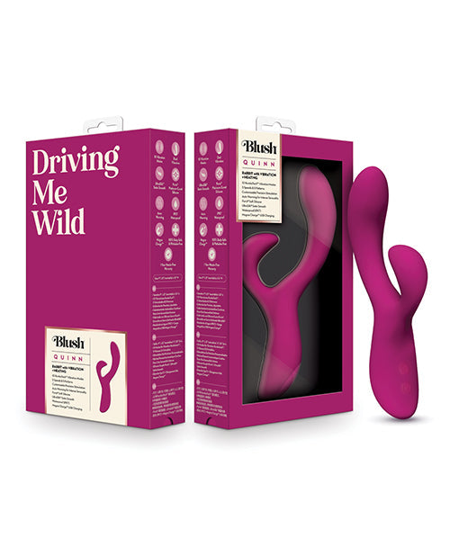 Blush Novelties Blush Quinn Rabbit Vibrator - Burgundy