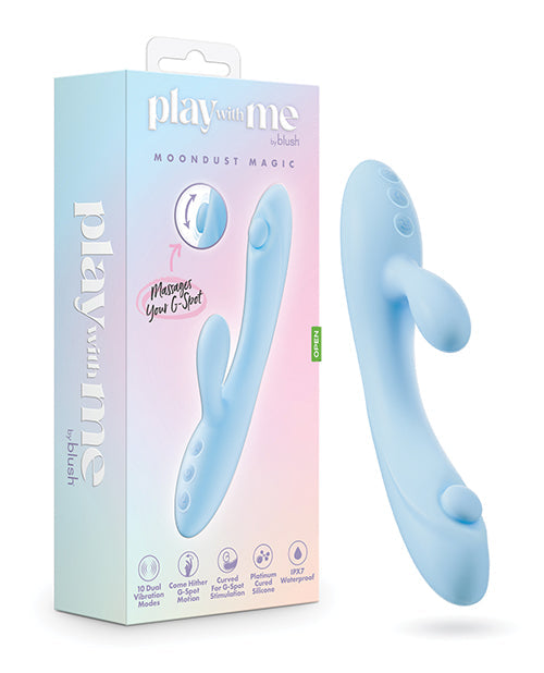 Play With Me Blush Play With Me Moondust Magic Vibrator - Blue