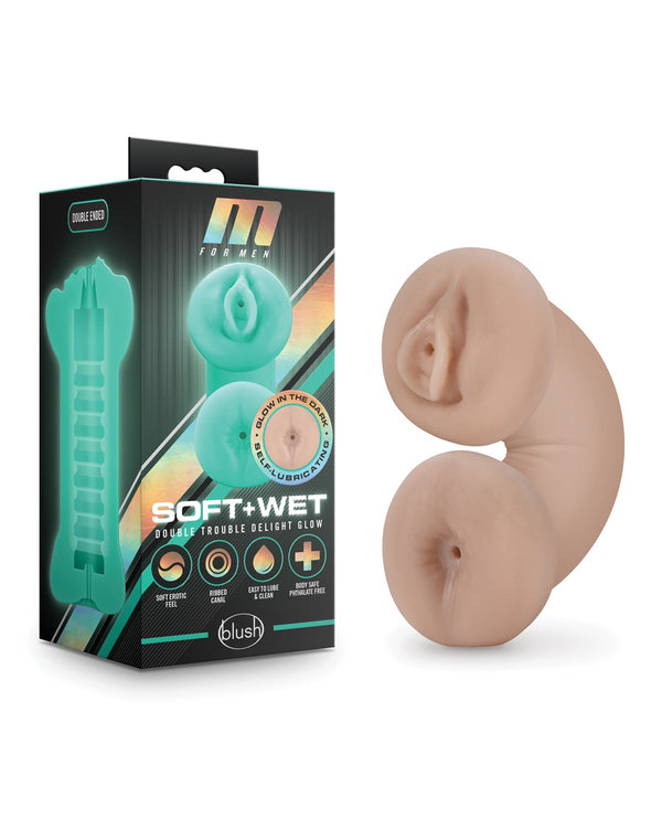 M for Men Blush M for Men Soft & Wet Double Trouble Glow in the Dark - Ivory
