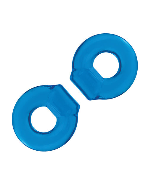 Blue Line Blue Line C & B Ultra-Stretch Stamina Endurance Ring - Jelly Blue Pack of 2