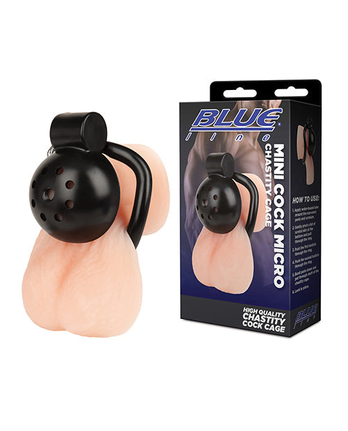 Blue Line Mini Cock Micro Chastity Cage