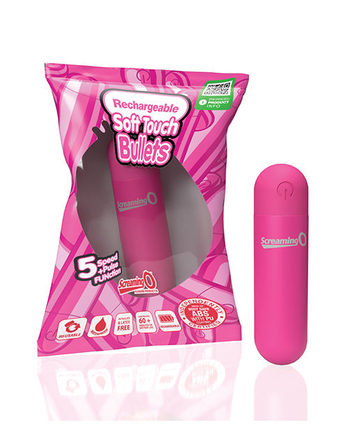 Screaming O Screaming O Soft Touch Rechargeable Bullet - Pink
