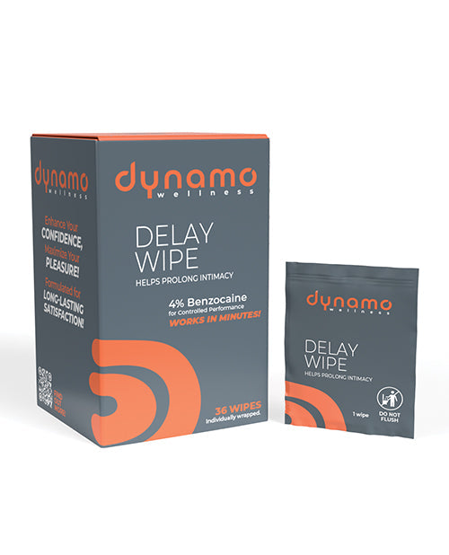 Screaming O Dynamo Wellness Delay Wipe 4% - 36 Pack