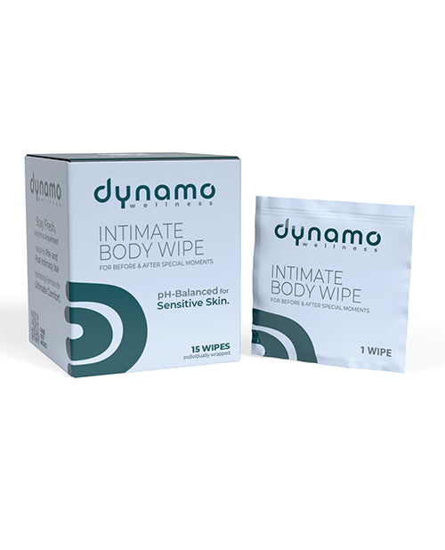 Screaming O Dynamo Wellness Intimate Body Wipe - 15 Pack