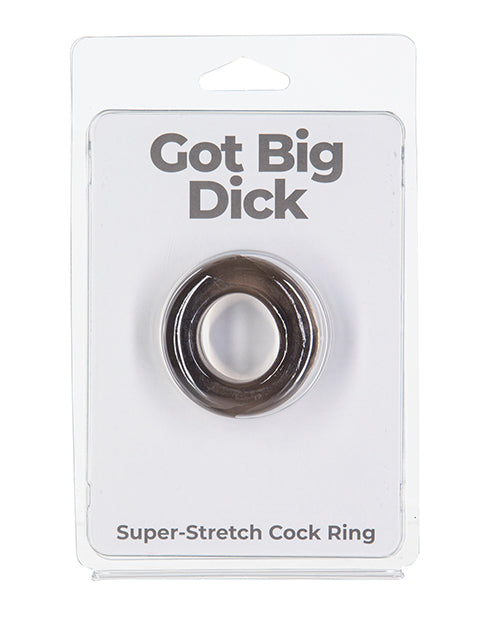 Power Bullet Got Big Dick Single Bumper Ring - Black