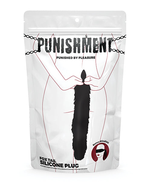 Punishment Punishment Fox Tail Plug - Black