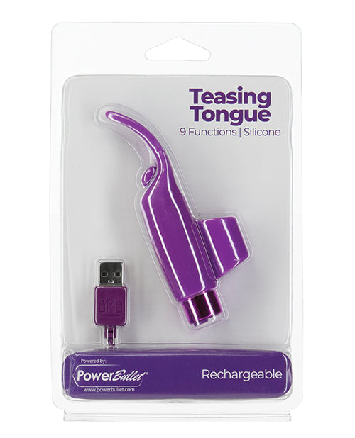 Power Bullet Teasing Tongue - 9 Functions Purple