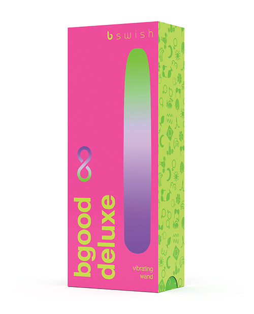 B Swish Bgood Infinite Deluxe Vibrator - Sea Foam