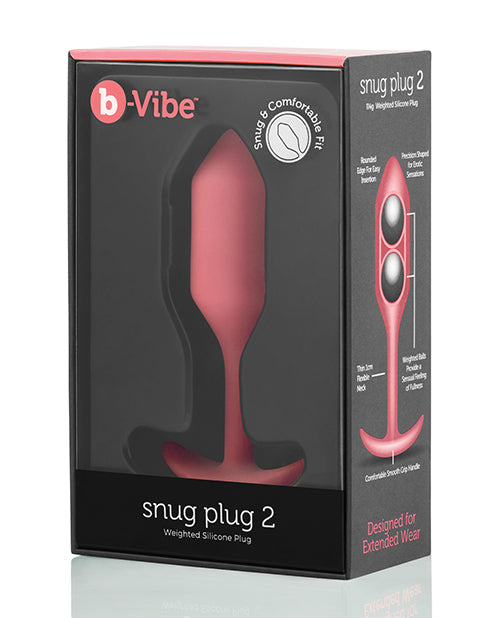 b-vibe b-Vibe Weighted Snug Plug 2 - 114 g Coral