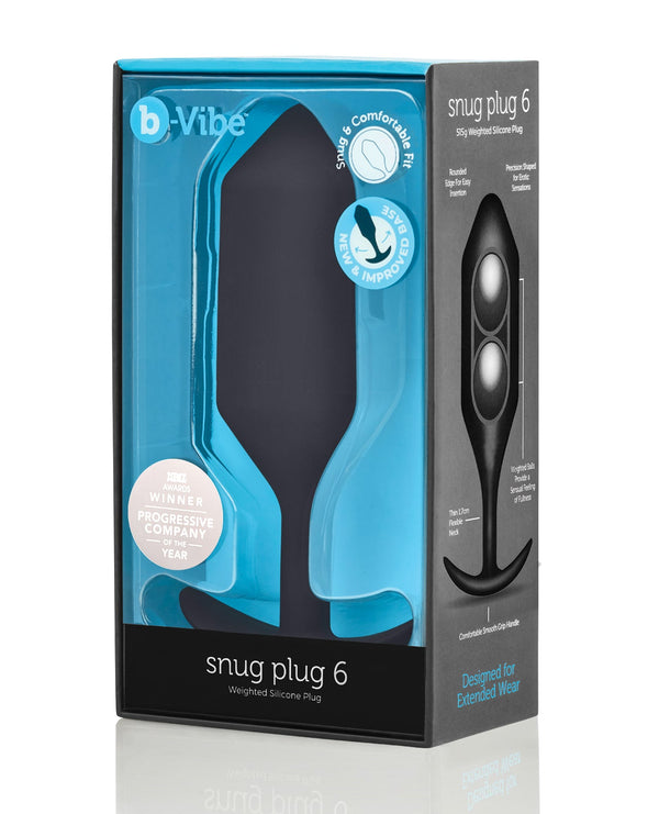 b-vibe b-Vibe Weighted Snug Plug 6 - 515 g Black